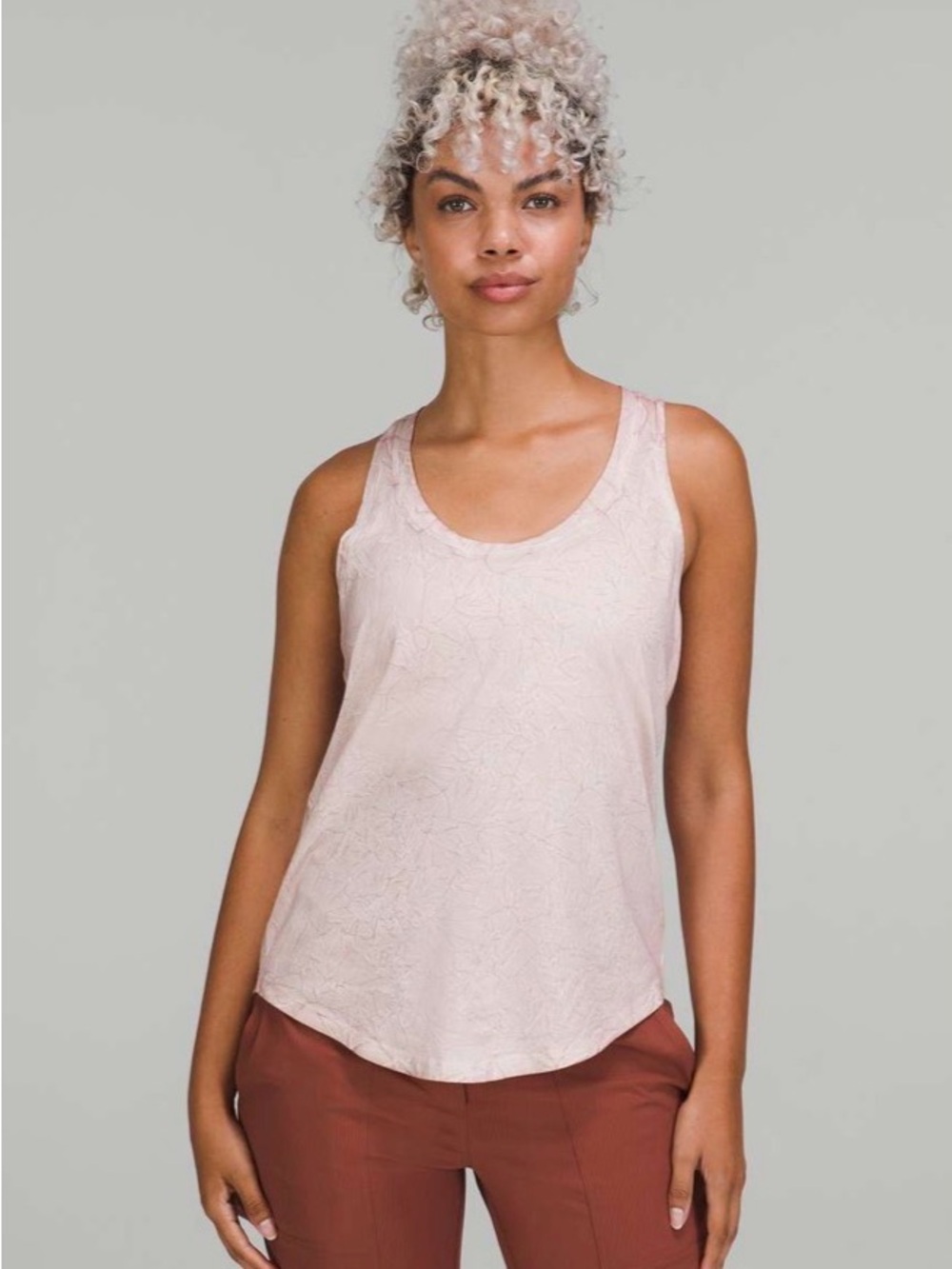 Lululemon Love Tank Top in the Summit Wash Smokey Topaz, size 12